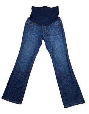 Liz Lange Maternity for Target Jeans Womens Maternity 8 Bootcut Mid Rise Blue